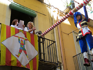 Festes de Primavera de Girona 2016. Penjada del Tarl&agrave;. El preg&oacute;