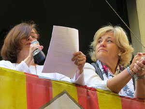Festes de Primavera de Girona 2016. Penjada del Tarl&agrave;. El preg&oacute;