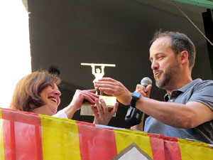 Festes de Primavera de Girona 2016. Penjada del Tarl&agrave;. El preg&oacute;