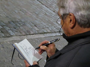 Fires 2015. Assaig de pilar de 4 a les escales de la Catedral pels Marrecs de Salt