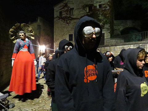 Bateria de Girona, preparada davant els Banys Àrabs