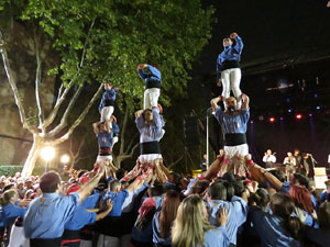 Fires 2015. Els castells de vigília, amb els Marrecs de Salt i Castellers de l'Alt Maresme