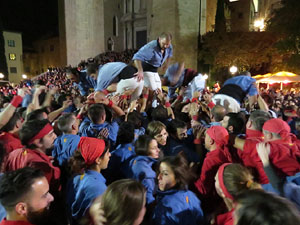 Fires 2015. Els castells de vigília, amb els Marrecs de Salt i Castellers de l'Alt Maresme