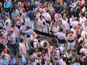 Fires 2015. Diada Castellera de Sant Narcís amb Marrecs de Salt, Minyons de Terrassa i Capgrossos de Mataró