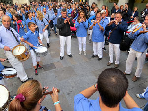 Fires 2015. Diada Castellera de Sant Narcís amb Marrecs de Salt, Minyons de Terrassa i Capgrossos de Mataró