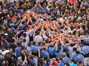 Fires 2015. Diada Castellera de Sant Narcís amb Marrecs de Salt, Minyons de Terrassa i Capgrossos de Mataró