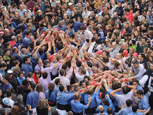 Fires 2015. Diada Castellera de Sant Narcís amb Marrecs de Salt, Minyons de Terrassa i Capgrossos de Mataró