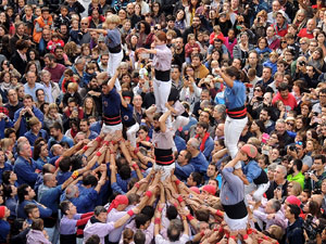Fires 2015. Diada Castellera de Sant Narc&iacute;s amb Marrecs de Salt, Minyons de Terrassa i Capgrossos de Matar&oacute;