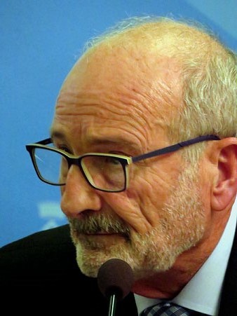 El president de la Cambra de Comerç de Girona, Domènec Espadaler, durant la inauguració