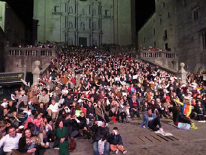 Fires 2015. Cantada d'Havaneres pel grup Terra Endins a les escales de la Catedral