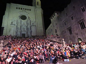 Fires 2015. Cantada d'Havaneres pel grup Terra Endins a les escales de la Catedral