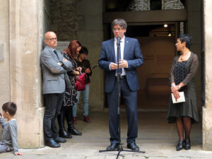 Fires 2015. Inauguració de l'exposició Girona en època contemporània. Les capitalitats de la ciutat (1800-1939)