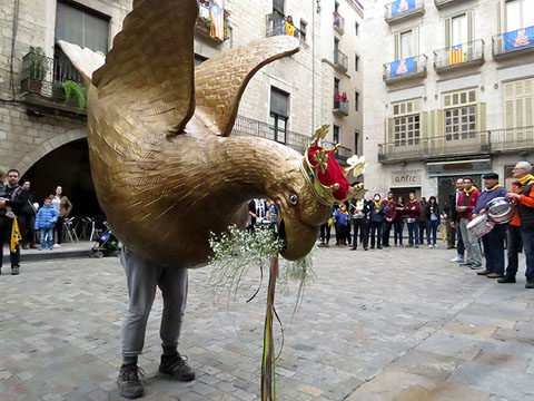 Ball de l'àliga a la plaça del Vi