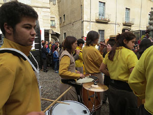 Fires 2015. Passejada pel Barri Vell amb els capgrossos de Girona