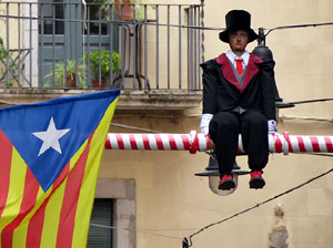 Fires 2015. Penjada del Tarlà a l'Argenteria amb la Mula Baba i la Girona Marxing Band