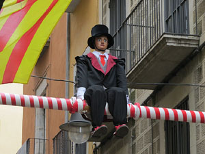 Fires 2015. Penjada del Tarlà a l'Argenteria amb la Mula Baba i la Girona Marxing Band