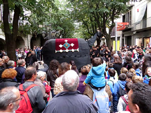 Fires 2015. Penjada del Tarlà a l'Argenteria amb la Mula Baba i la Girona Marxing Band