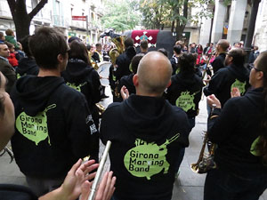 Fires 2015. Penjada del Tarlà a l'Argenteria amb la Mula Baba i la Girona Marxing Band