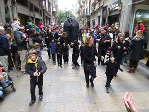 Fires 2015. Penjada del Tarl&agrave; a l'Argenteria amb la Mula Baba i la Girona Marxing Band