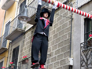 Fires 2015. Penjada del Tarl&agrave; a l'Argenteria amb la Mula Baba i la Girona Marxing Band