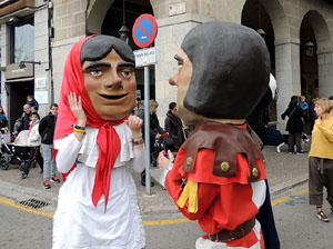 Girona10 2016. Cercavila de gegants i capgrossos amb Fal&middot;lera Gironina
