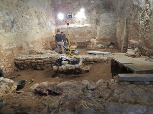 Excavacions a l'Hospital dels Capellans o dels Clergues