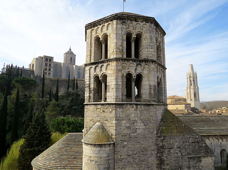 La Catedral, Sant Pere i Sant Feliu des de la muralla de Santa Llúcia
