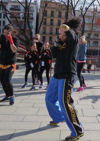 Pista d'entrenament de kick-boxing