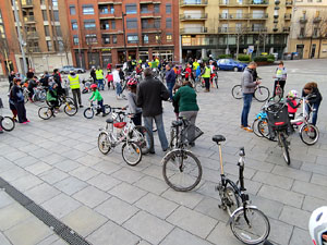 Bicicletada de Reis organitzada pel col&middot;lectiu Moute en bici