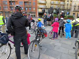 Bicicletada de Reis organitzada pel col&middot;lectiu Moute en bici