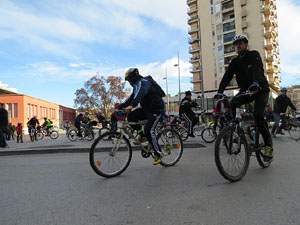 Bicicletada de Reis organitzada pel col&middot;lectiu Moute en bici