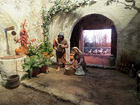 Un dels pessebres de l'exposició