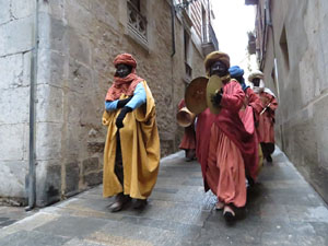 La Cavalcada de Reis 2016. La precavalcada pels carrers de Girona
