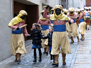 La Cavalcada de Reis 2016. La precavalcada pels carrers de Girona