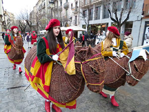 La Cavalcada de Reis 2016. La precavalcada pels carrers de Girona