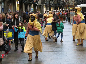 La Cavalcada de Reis 2016. La precavalcada pels carrers de Girona