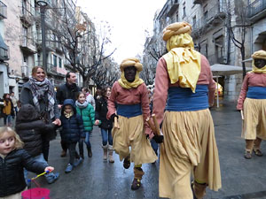 La Cavalcada de Reis 2016. La precavalcada pels carrers de Girona