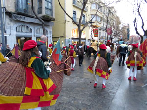 La Cavalcada de Reis 2016. La precavalcada pels carrers de Girona