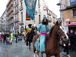 La Cavalcada de Reis 2016. La precavalcada pels carrers de Girona