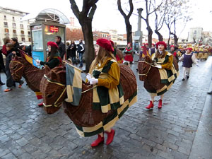 La Cavalcada de Reis 2016. La precavalcada pels carrers de Girona
