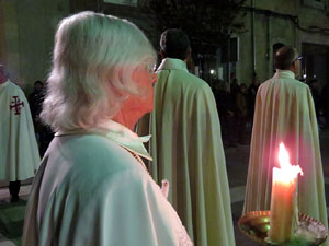 Setmana Santa 2016 a Girona. Process&oacute; del Sant Enterrament