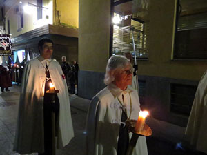 Setmana Santa 2016 a Girona. Process&oacute; del Sant Enterrament