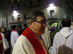 Setmana Santa 2016 a Girona. Process&oacute; del Sant Enterrament