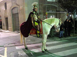 Setmana Santa 2016 a Girona. Process&oacute; del Sant Enterrament