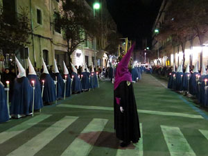 Setmana Santa 2016 a Girona. Process&oacute; del Sant Enterrament