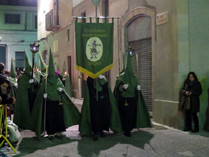 Setmana Santa 2016 a Girona. Process&oacute; del Sant Enterrament