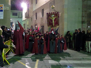 Setmana Santa 2016 a Girona. Process&oacute; del Sant Enterrament