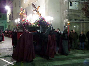 Setmana Santa 2016 a Girona. Process&oacute; del Sant Enterrament
