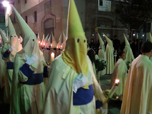 Setmana Santa 2016 a Girona. Process&oacute; del Sant Enterrament