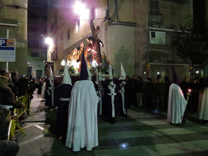 Setmana Santa 2016 a Girona. Process&oacute; del Sant Enterrament
